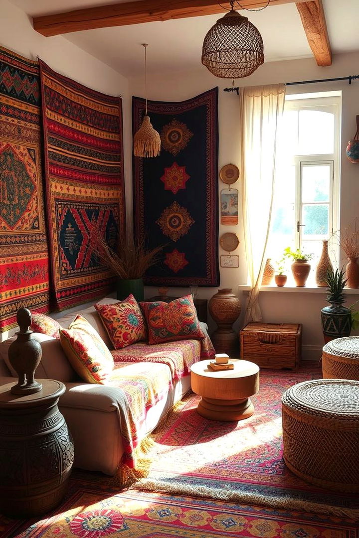 Boho Chic with Global Influences - 22 Girls Boho Bedroom Ideas