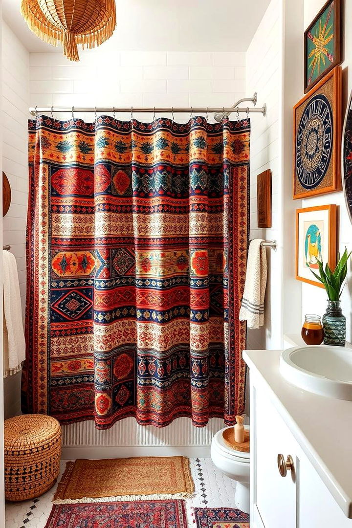 Boho Eclectic Vibes - 22 Shower Curtain Ideas