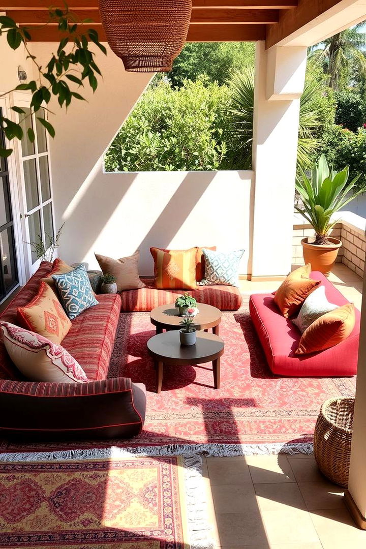 Boho Floor Seating - 22 Outdoor Seating Ideas