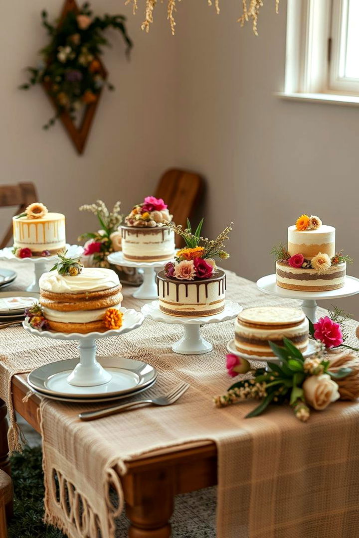 Boho Inspired Dessert Tables - 22 boho wedding ideas