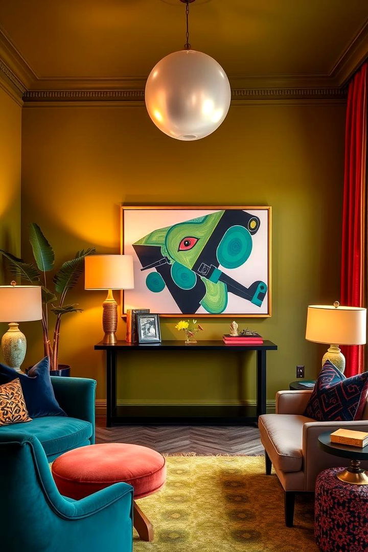 Bold Accent Combinations - 22 Olive Green Bedroom Ideas