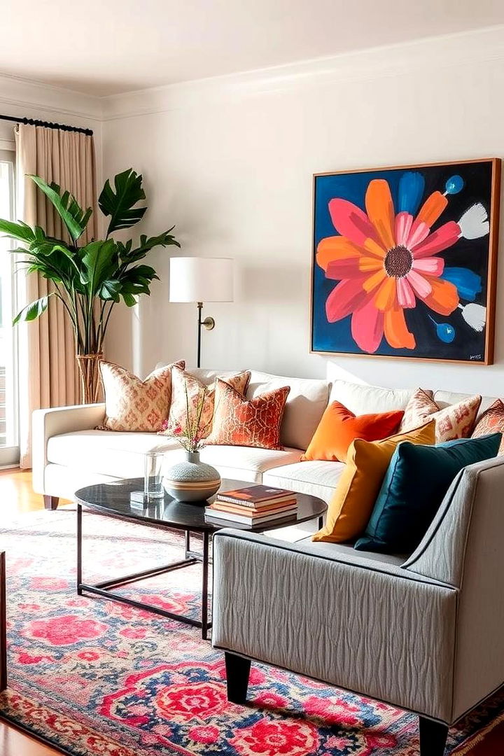 Bold Accent Exploration - 22 Joanna Gaines Living Room Ideas