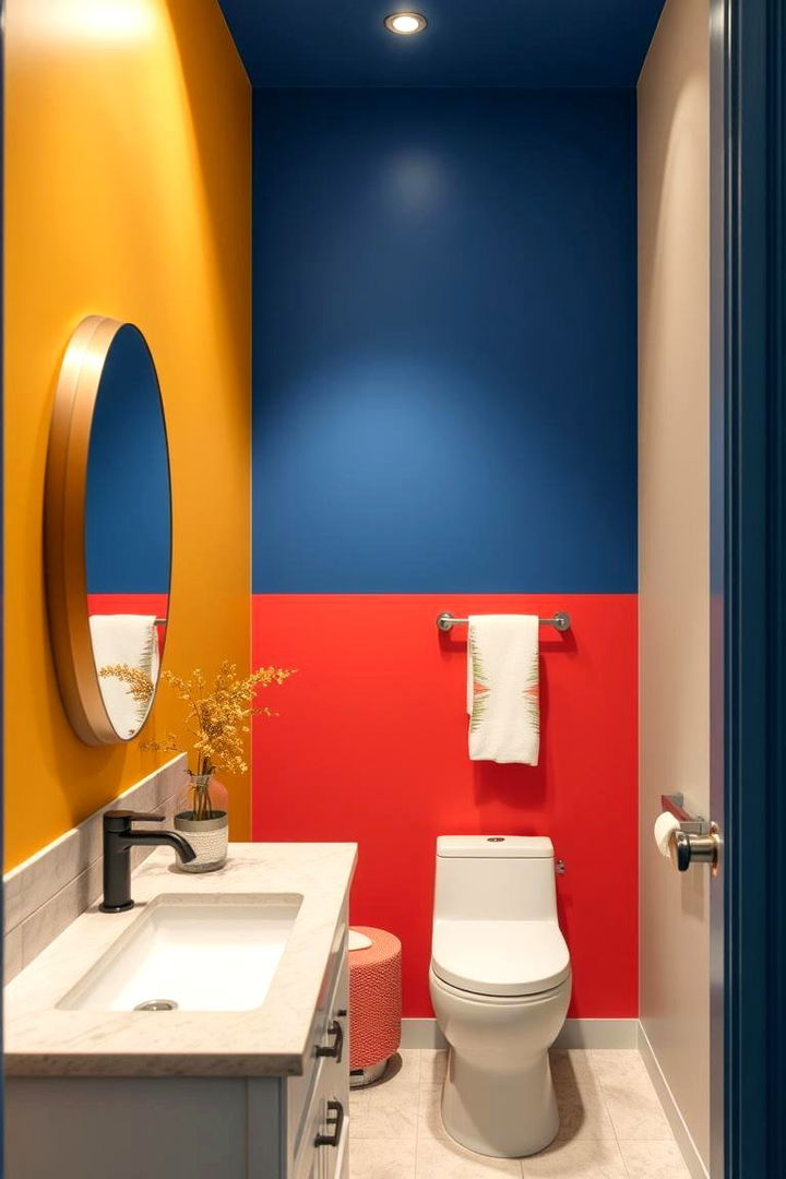 Bold Accent Paint Colors - 22 Bathroom Wall Ideas