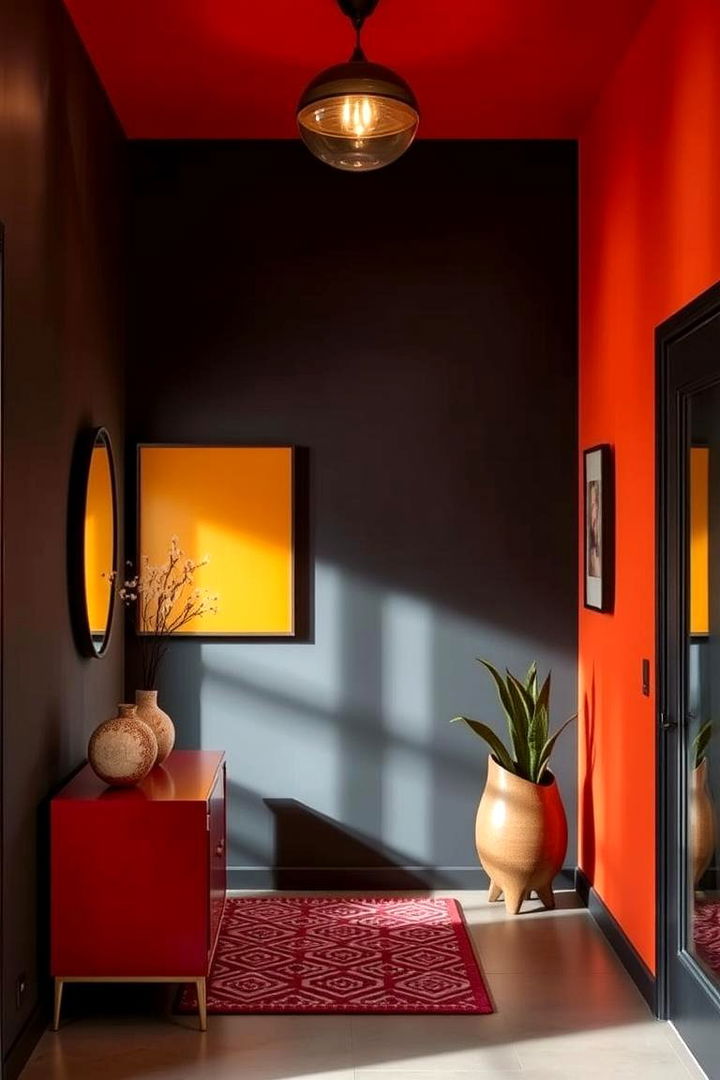 Bold Accent Paint - 22 Entryway Wall Ideas