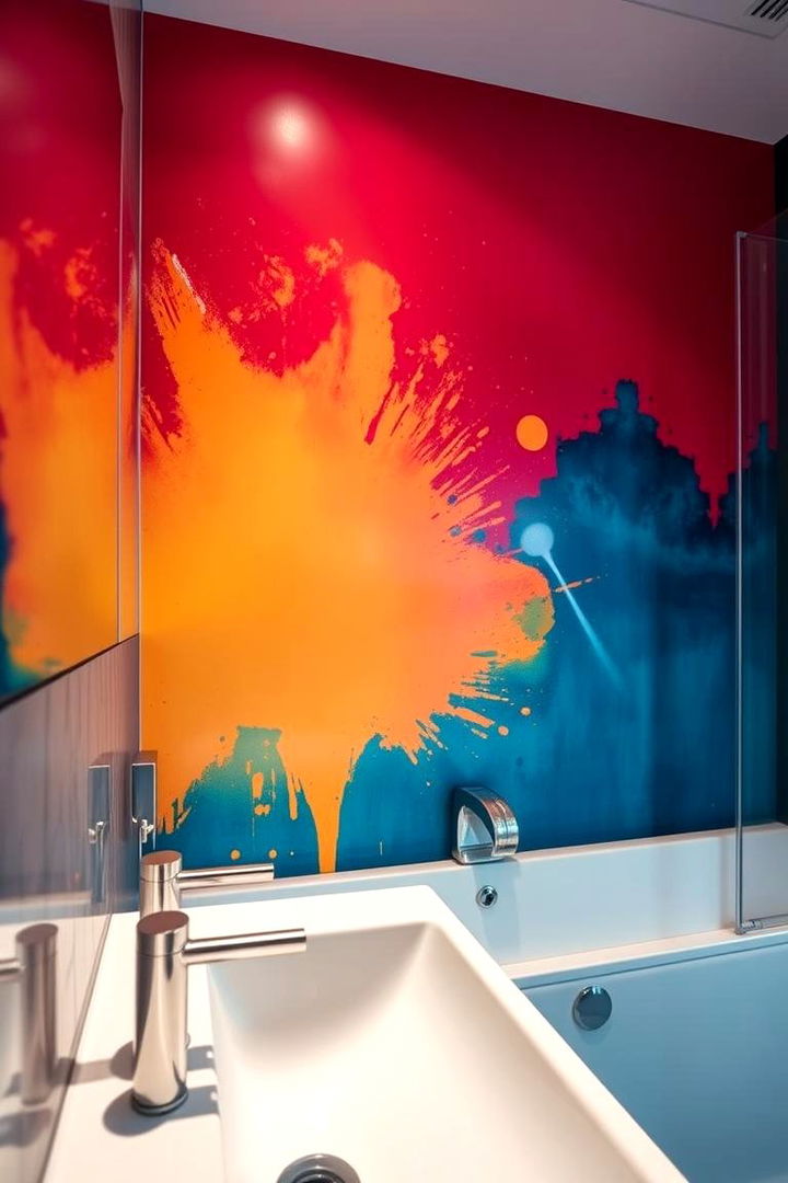Bold Accent Walls - 22 Colorful Bathroom Ideas