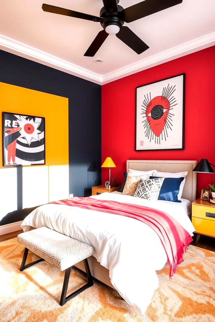 Bold Accents for a Modern Flair - 22 Modern Bedroom Ideas