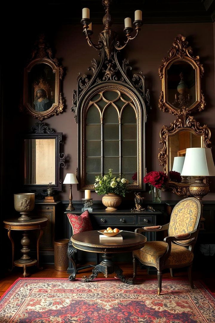 Bold Antique Accessories - 22 Gothic Living Room Ideas