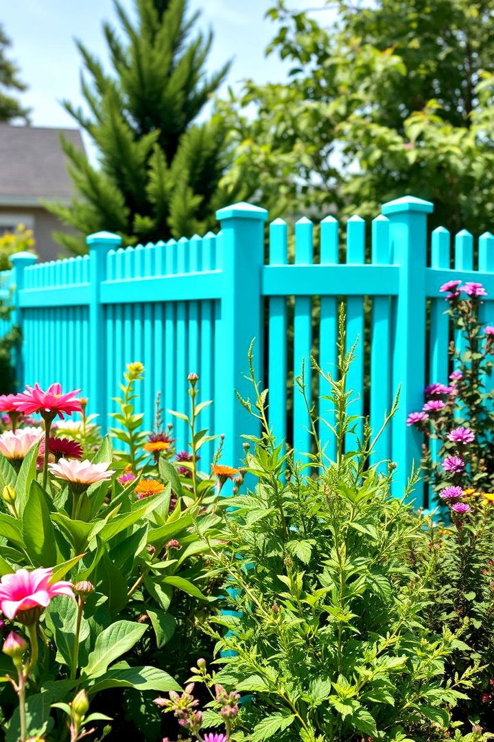 Bold Aqua Freshness - 22 Vinyl Fence Colors