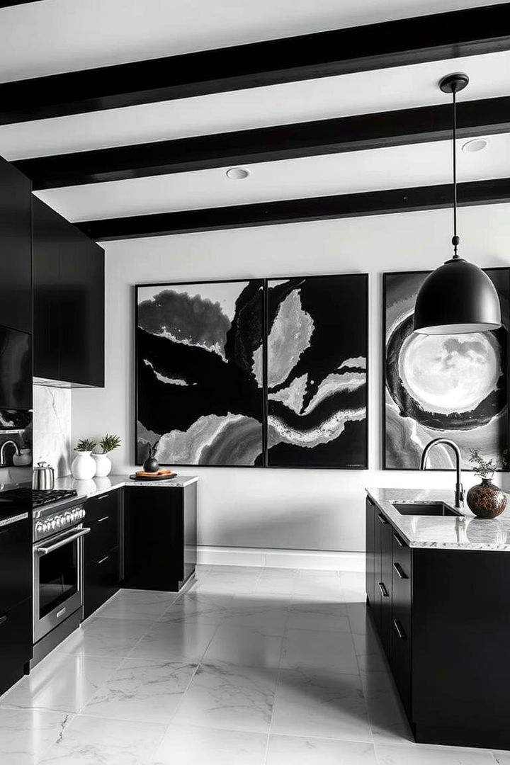 Bold Art Installations - 22 Gray and Black Kitchen Ideas