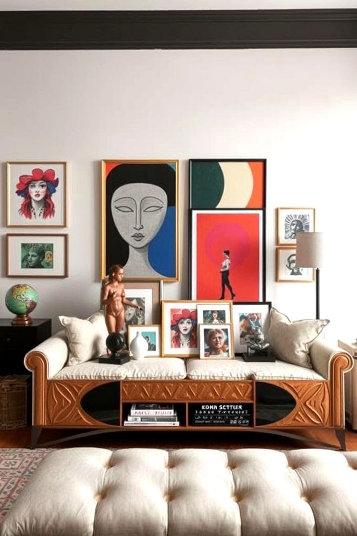 Bold Art Statements - 22 Sofa Table Decor Ideas