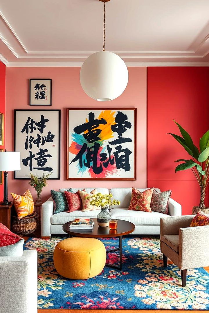 Bold Artistic Statements - 22 Asian Living Room Ideas