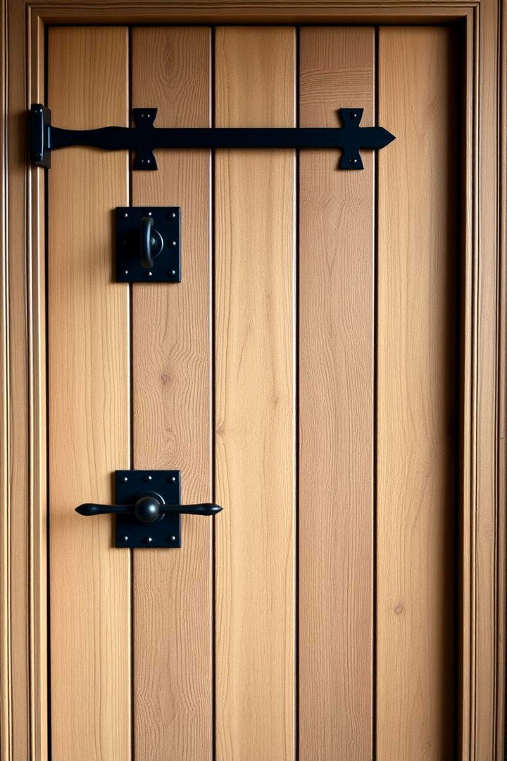 Bold Black Accents - 22 Farmhouse Front Door Ideas