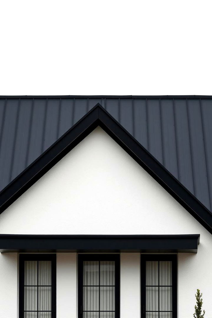 Bold Black Roof - 22 Front Porch Roof Ideas