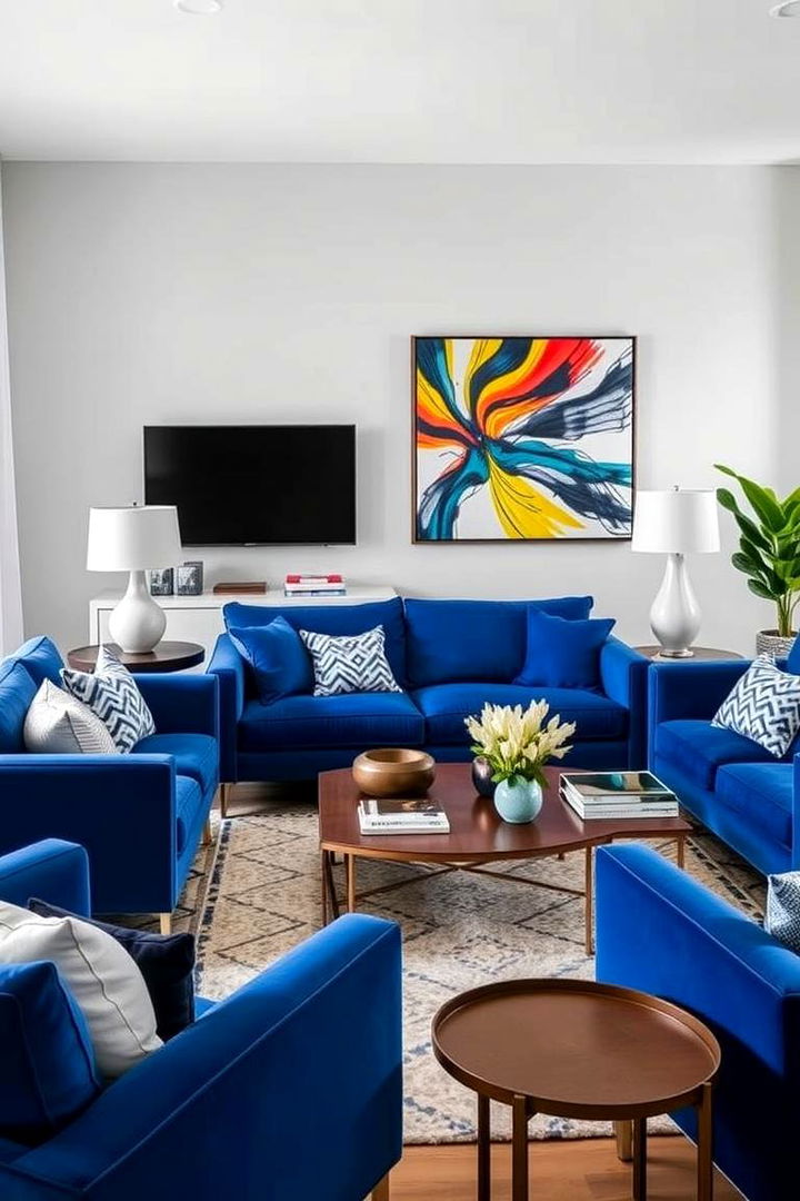 Bold Blue Accents - 22 Blue Room Ideas