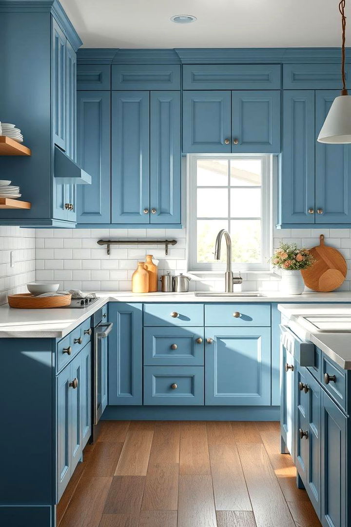Bold Blue Cabinets - 22 Colorful Kitchen Ideas