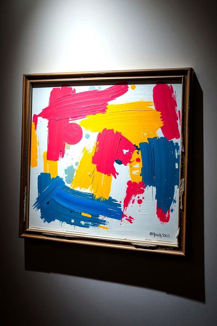 Bold Brushstroke Mirror Art - 22 Mirror Painting Ideas