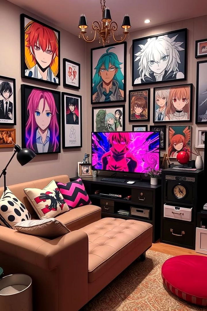Bold Character Accents and Unique Decor - 22 Anime Room Ideas