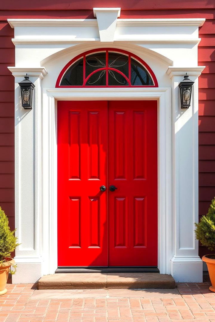 Bold Colonial Colors - 22 Colonial Front Door Ideas
