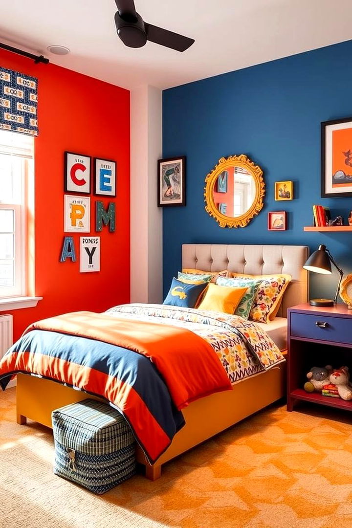 Bold Color Accents - 22 Boys Room Ideas