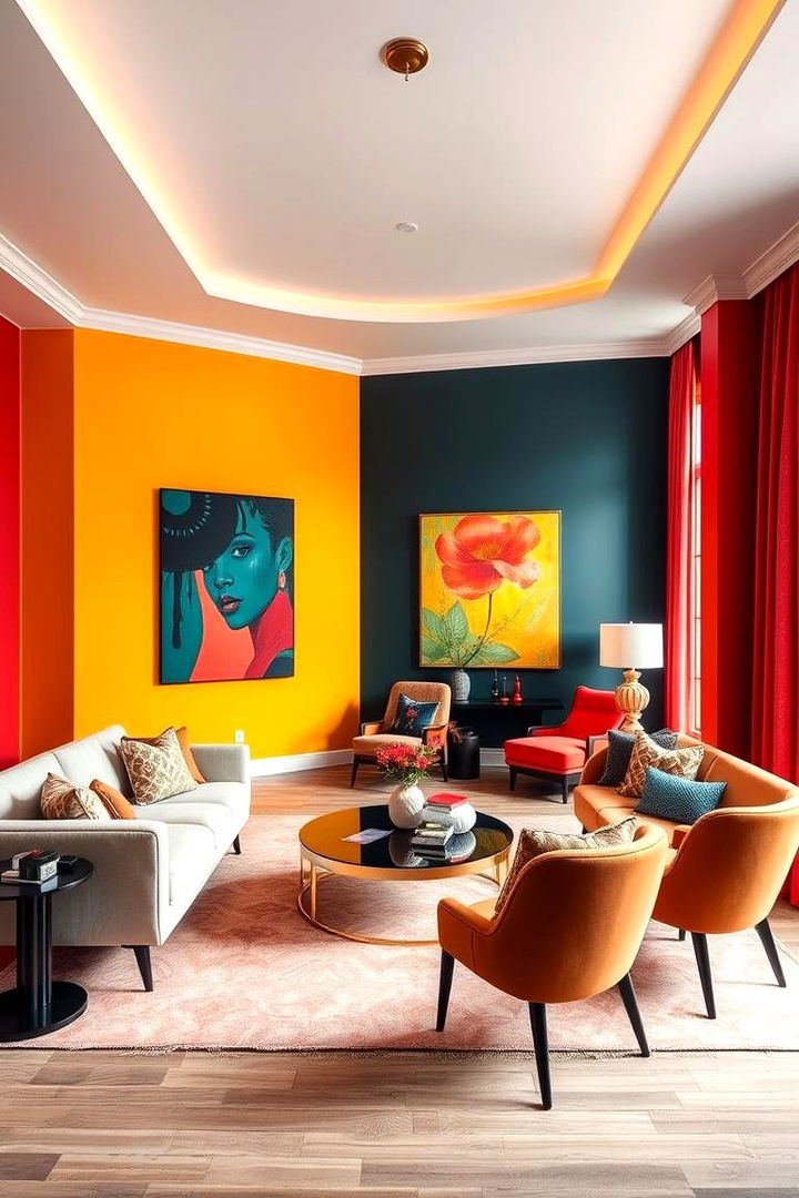 Bold Color Accents - 22 Contemporary Interior Design Style Ideas