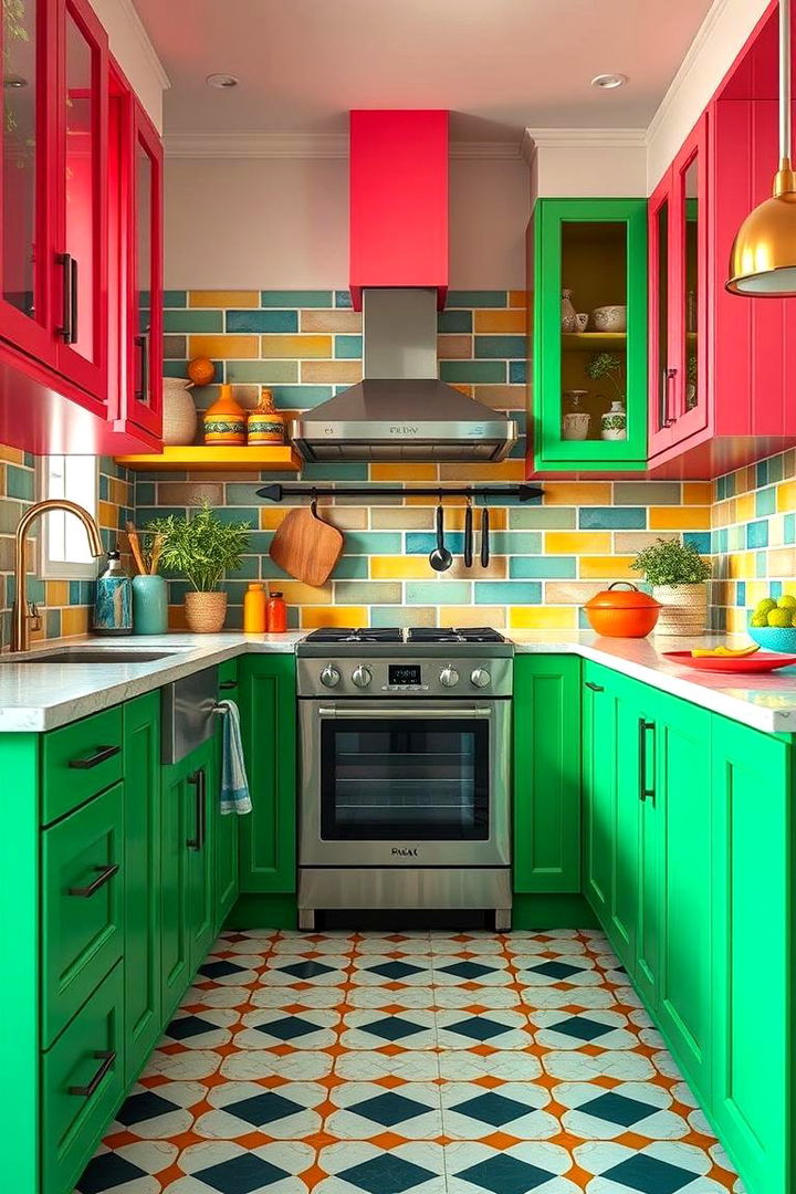 Bold Color Accents - 22 Dream Kitchen Ideas