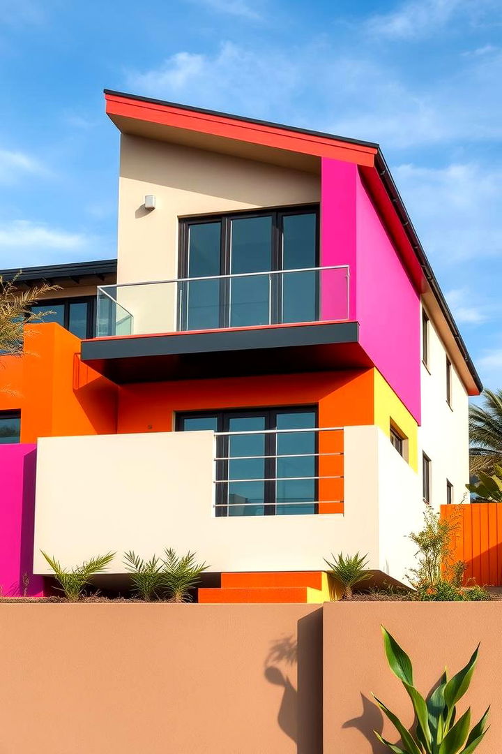 Bold Color Accents - 22 Modern Siding Ideas for a Contemporary Home