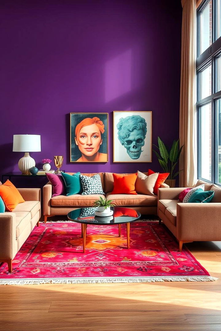 Bold Color Accents - 22 Pinterest Living Room Decor Ideas