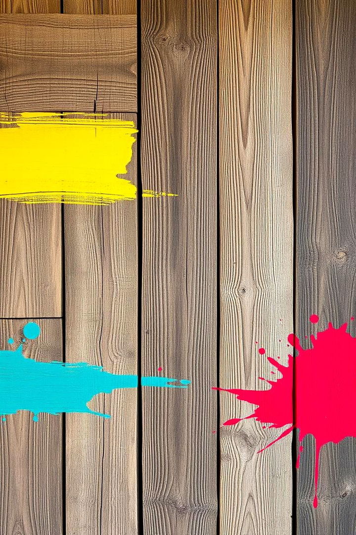 Bold Color Accents - 22 Rustic Wainscoting Ideas