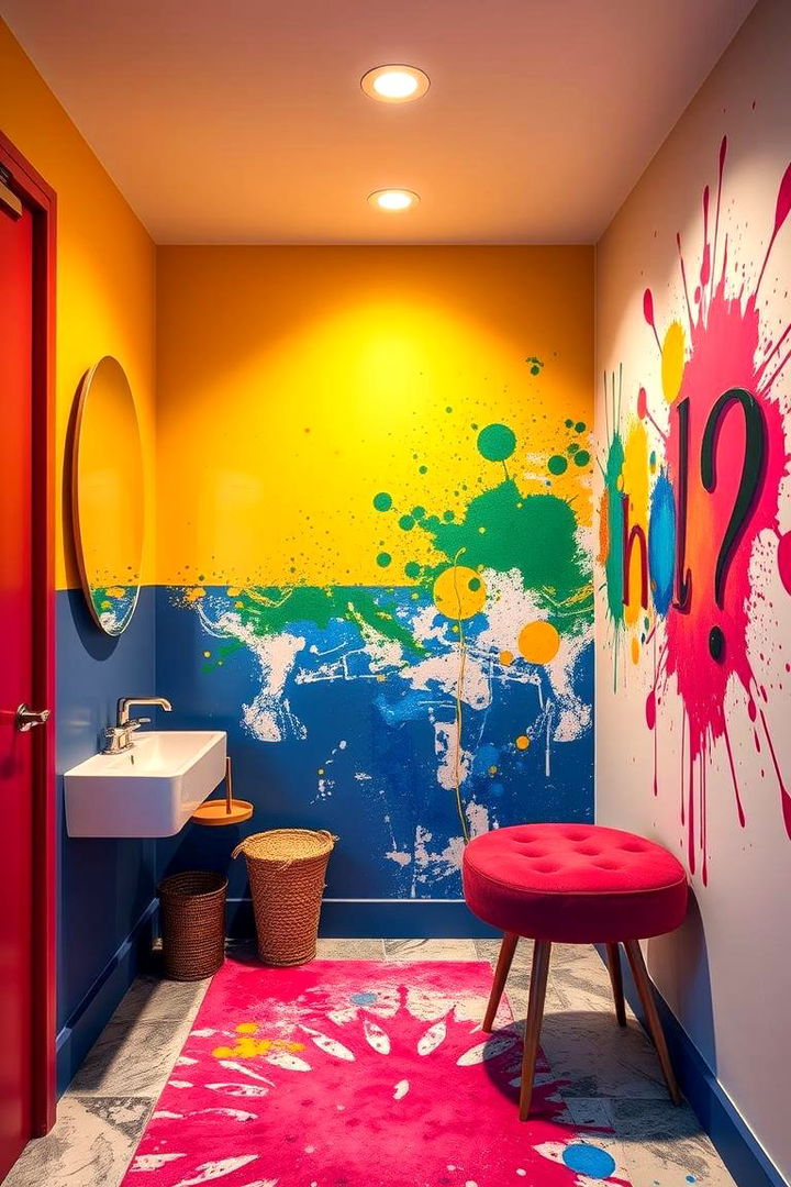 Bold Color Accents - 22 Small Dressing Room Ideas