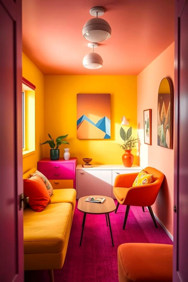 Bold Color Accents - 22 Tiny House Design Ideas