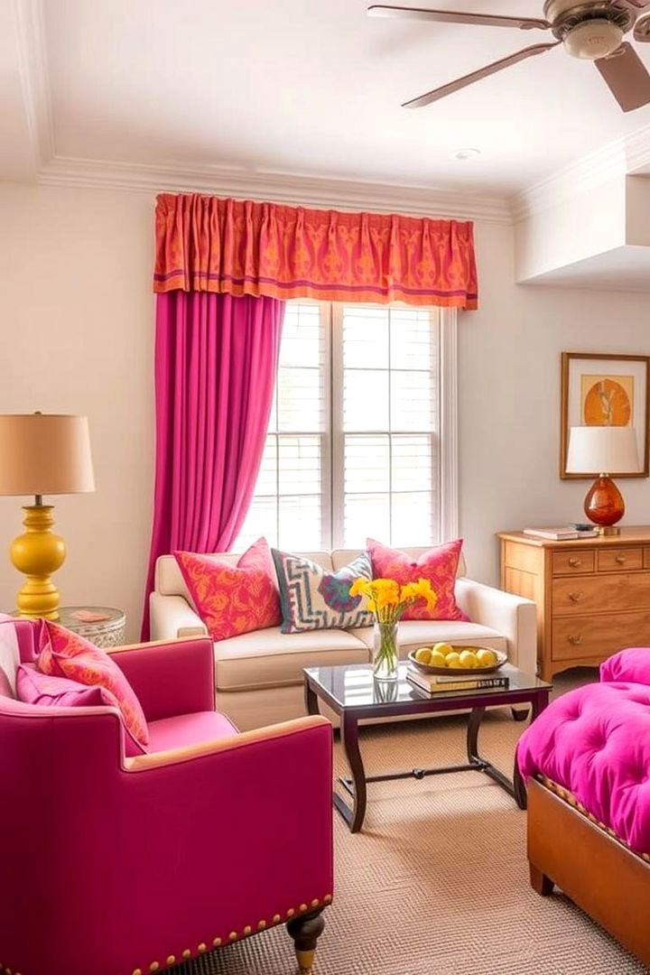 Bold Color Accents - 22 Bedroom Sitting Area Ideas