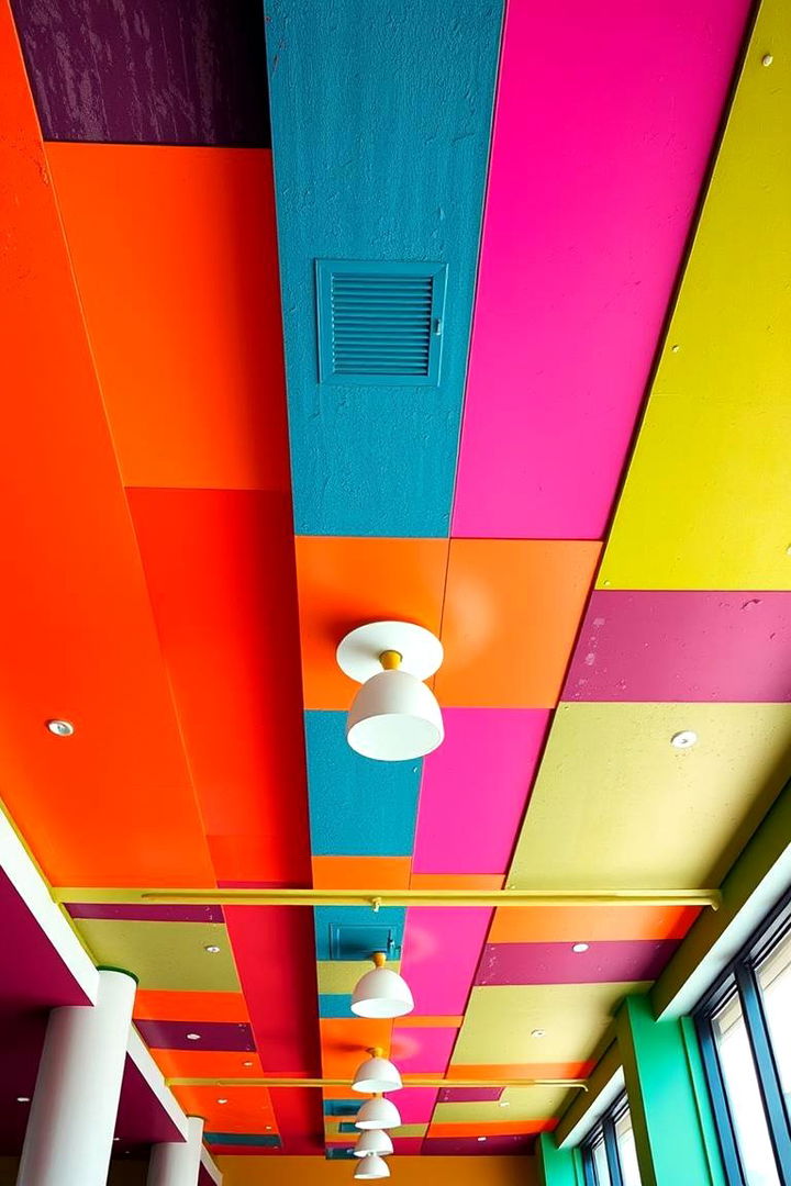 Bold Color Ceilings - 22 Bedroom Ceiling Ideas