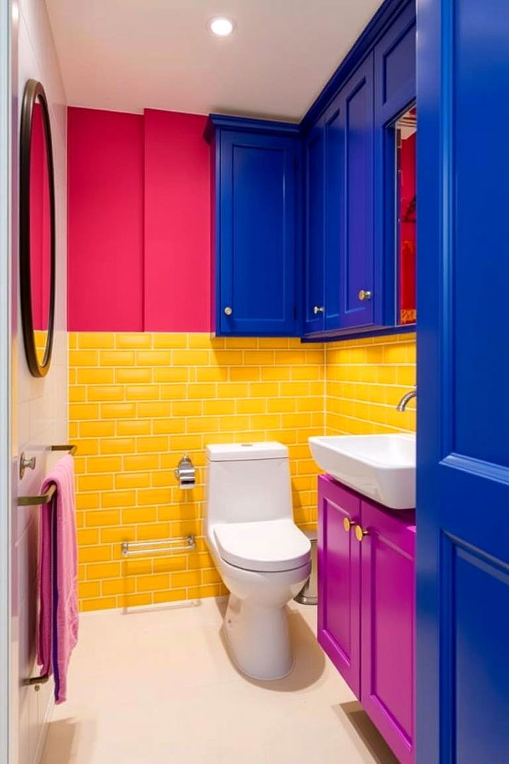 Bold Color Choices for Impact - 22 Small Ensuite Design Ideas
