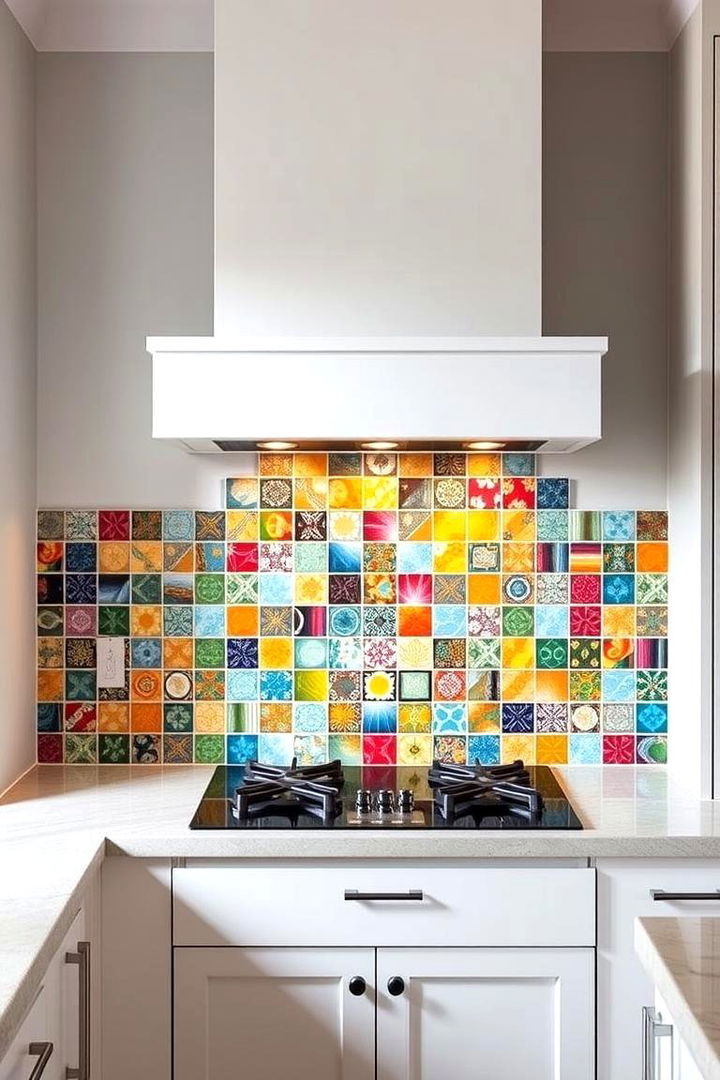 Bold Color Contrasts - 22 Bathroom Backsplash Ideas