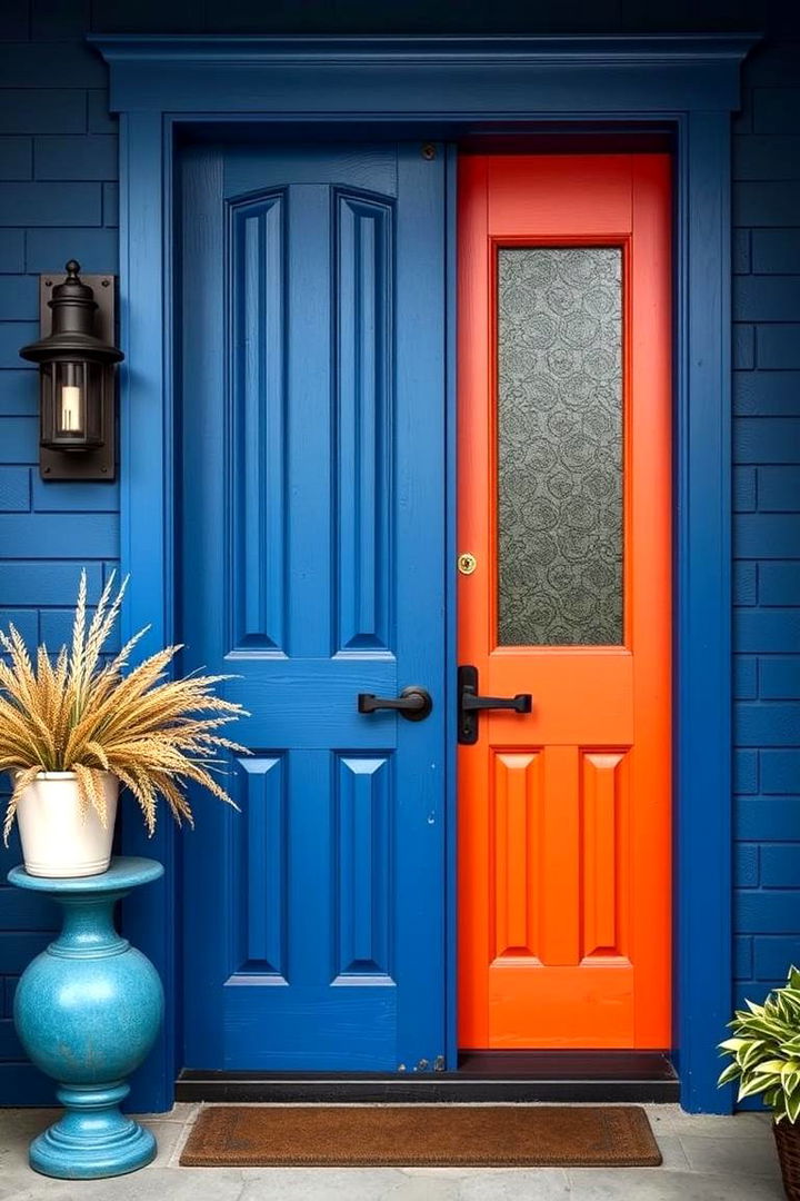Bold Color Contrasts - 22 Mediterranean Front Door Ideas
