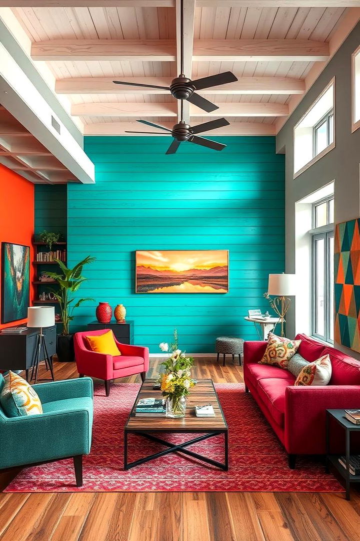 Bold Color Shiplap That Pops - 22 Shiplap Wall Ideas