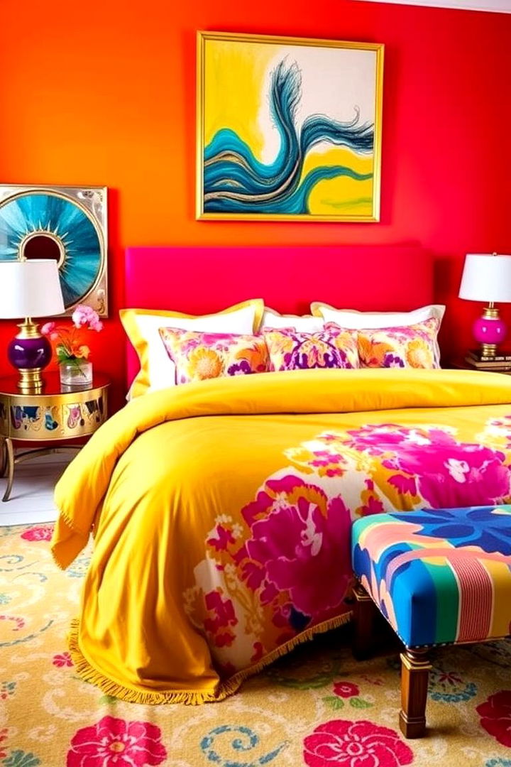 Bold Color Statement Bedrooms - 22 Bedroom Design Ideas
