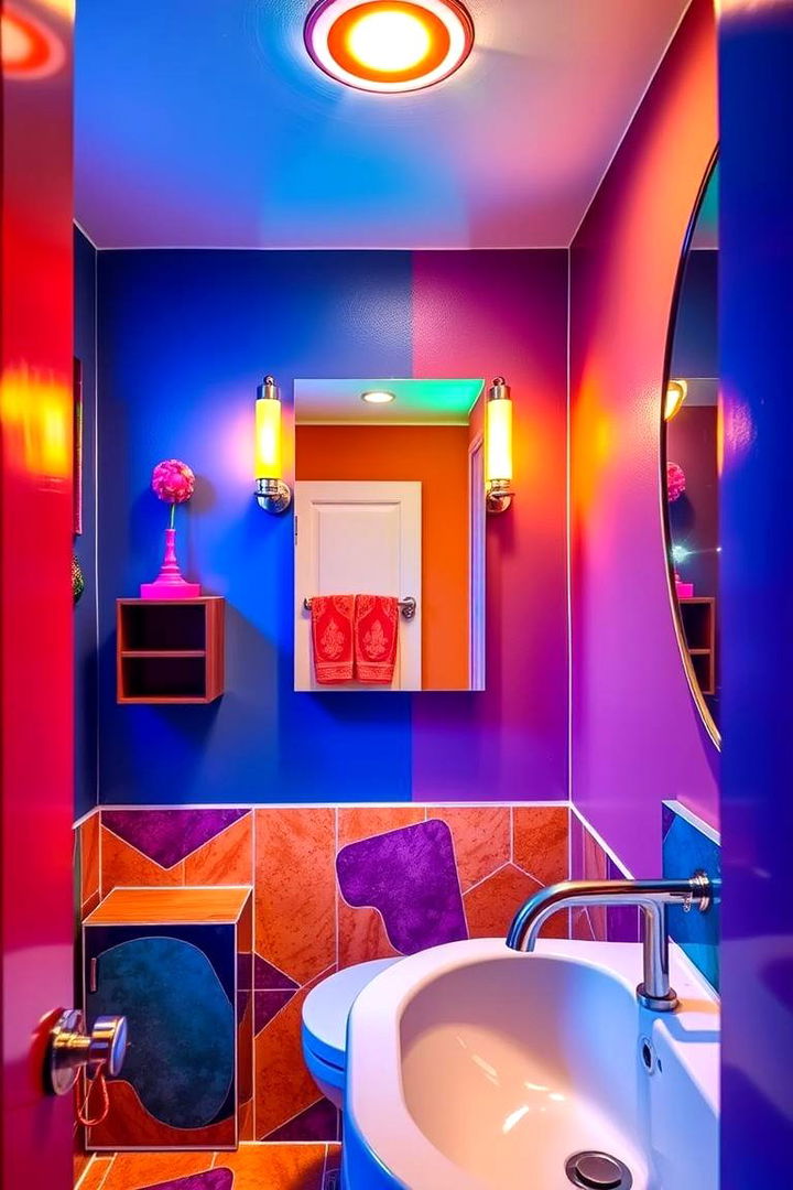 Bold Color Statements - 22 Eclectic Bathroom Ideas