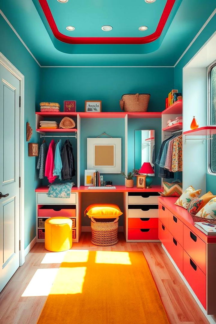 Bold Color Statements - 22 Dressing Room Ideas
