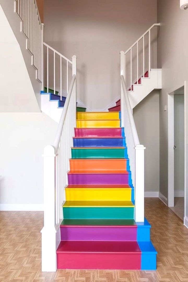 Bold Colored Modern Staircases - 22 Modern Staircases