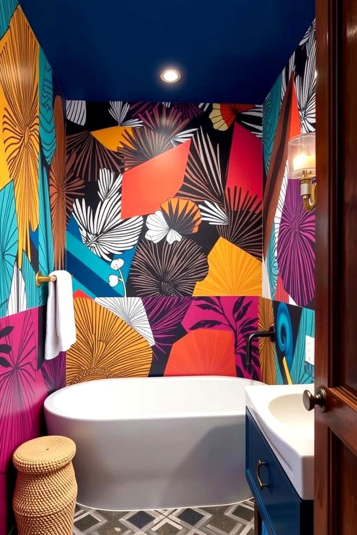 Bold Colors and Patterns to Energize Space - 22 Bathroom Remodel Ideas