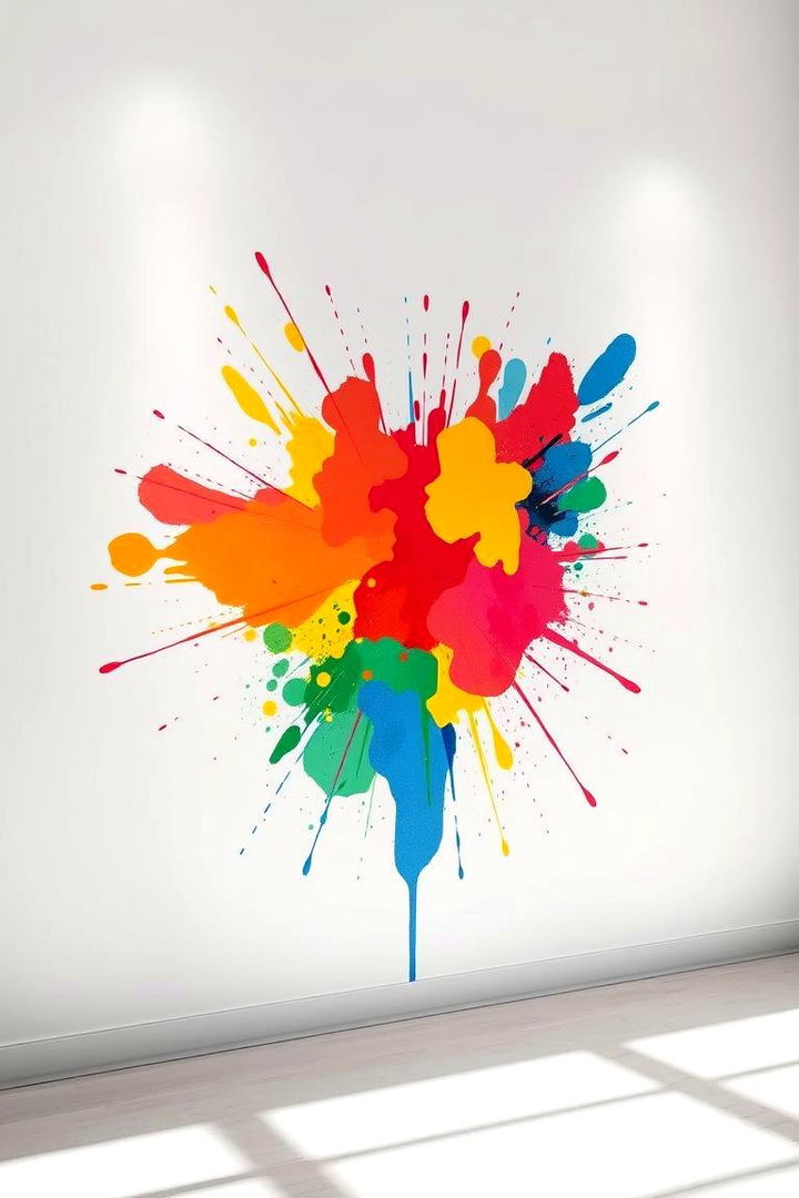 Bold Colour Splashes - 22 living room wall decor ideas