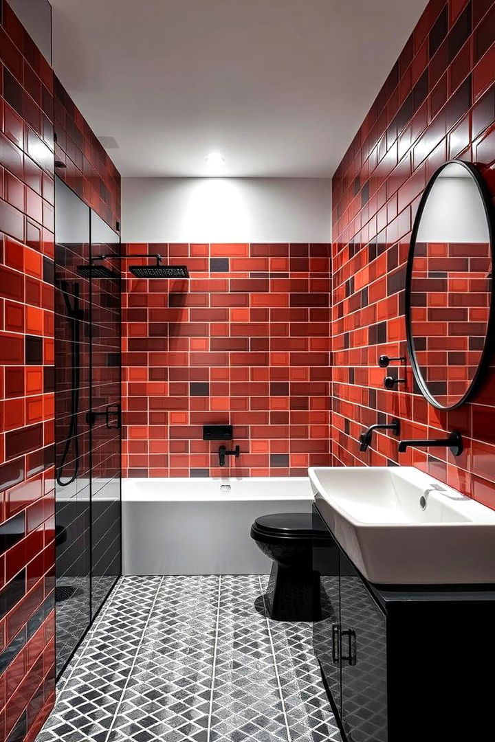 Bold Contrast Statement - 22 Bathroom With Black Fixtures
