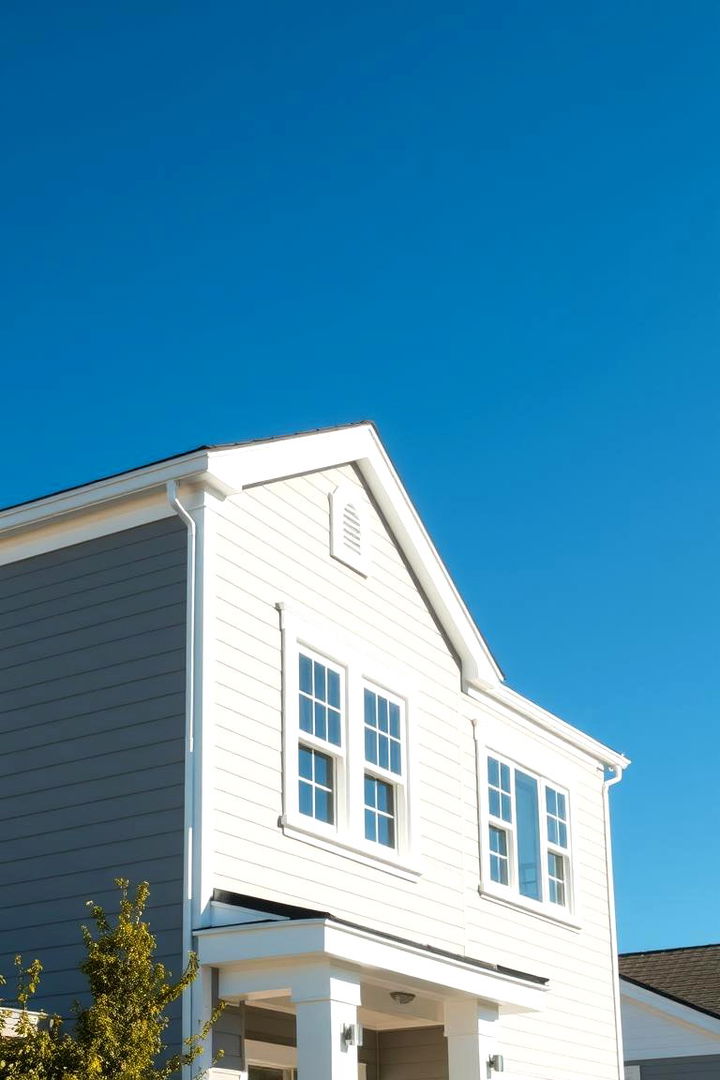 Bold Contrast Using Neutral Tones - 22 Light Grey House With White Trim Design Ideas