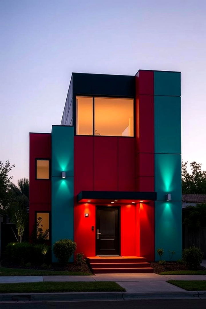 Bold Contrasting Colors - 22 Mexican Style House Design Ideas