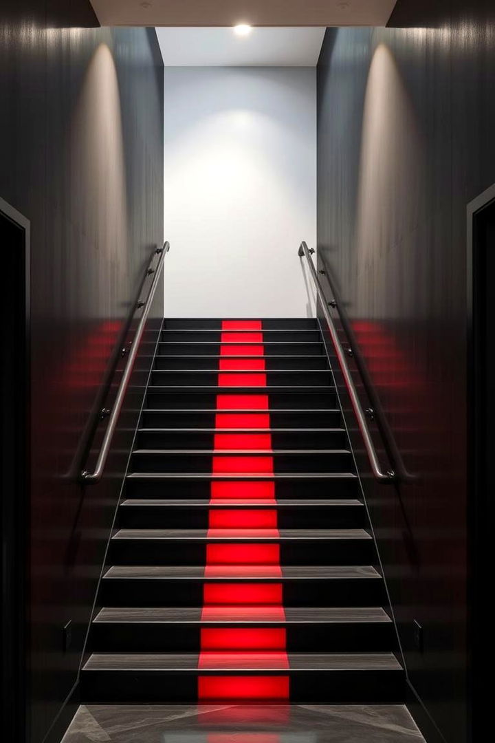 Bold Contrasting Staircase - 22 Staircase Ideas