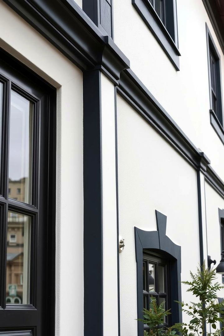 Bold Contrasting Trim Accents - 22 Exterior Wainscoting Ideas
