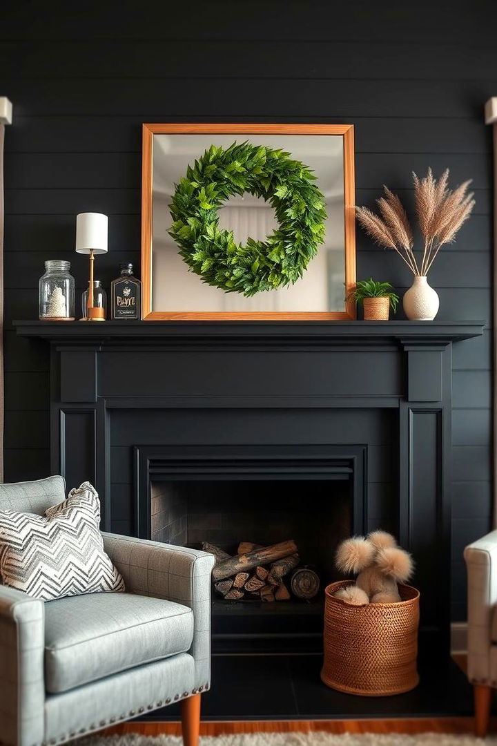 Bold Customizations - 22 Black Shiplap Fireplace Ideas