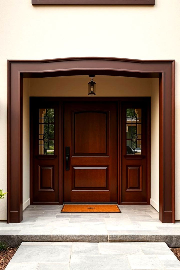 Bold Door and Entryway - 22 Cream and Brown House Exterior Ideas