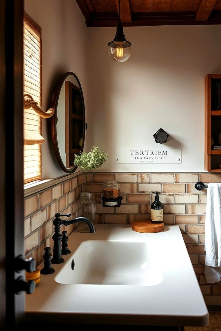 Bold Farmhouse Sinks and Fixtures - 22 Modern Farmhouse Bathroom Ideas